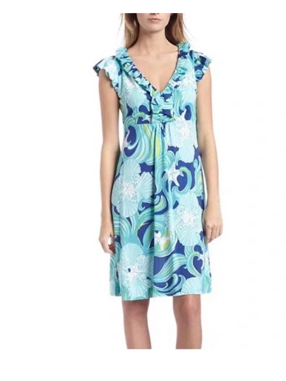 Lilly Pulitzer Clare Silk Ruffled Floral Dress